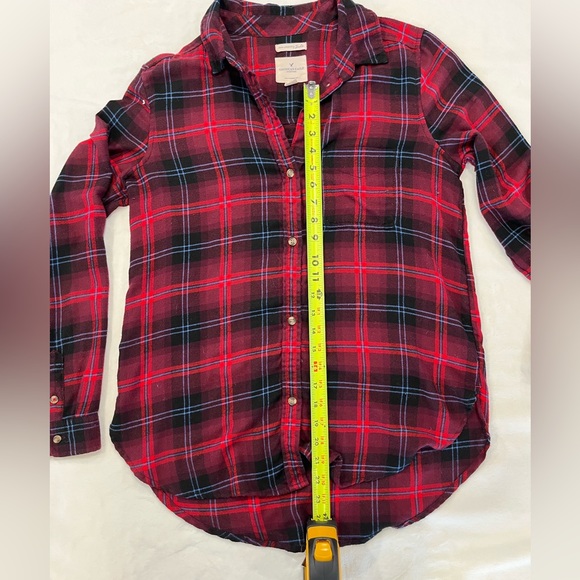 AMERICAN EAGLE PLAID BUTTON DOWN - Picture 5 of 7